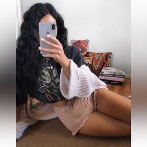 Free People Ruched Seamless Shorts by soft pink pale dusty sold out